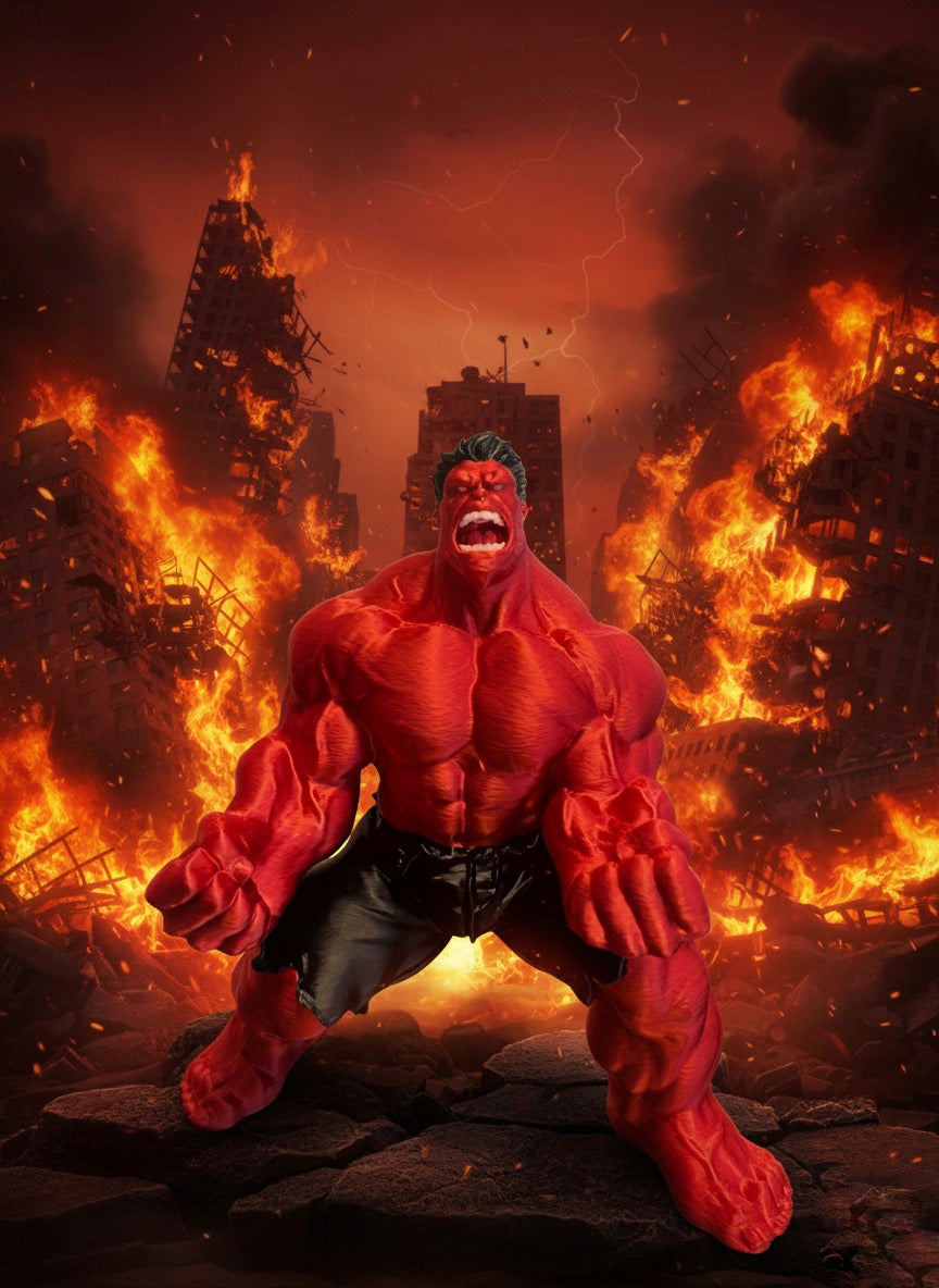 RED Hulk figure